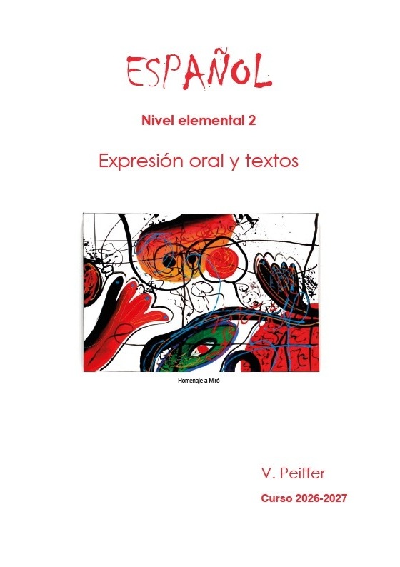 M2 Q1 - Espagnol élémentaire (expressions orales et textes)