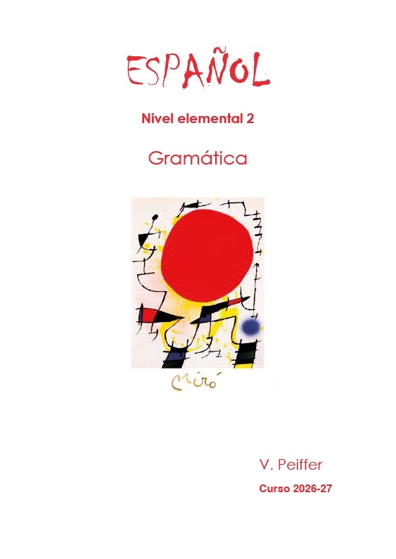 M2 Q1 - Espagnol élémentaire (grammaire)