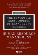 Human ressource management - the Blackwell encyclopedia of management (volume 5)