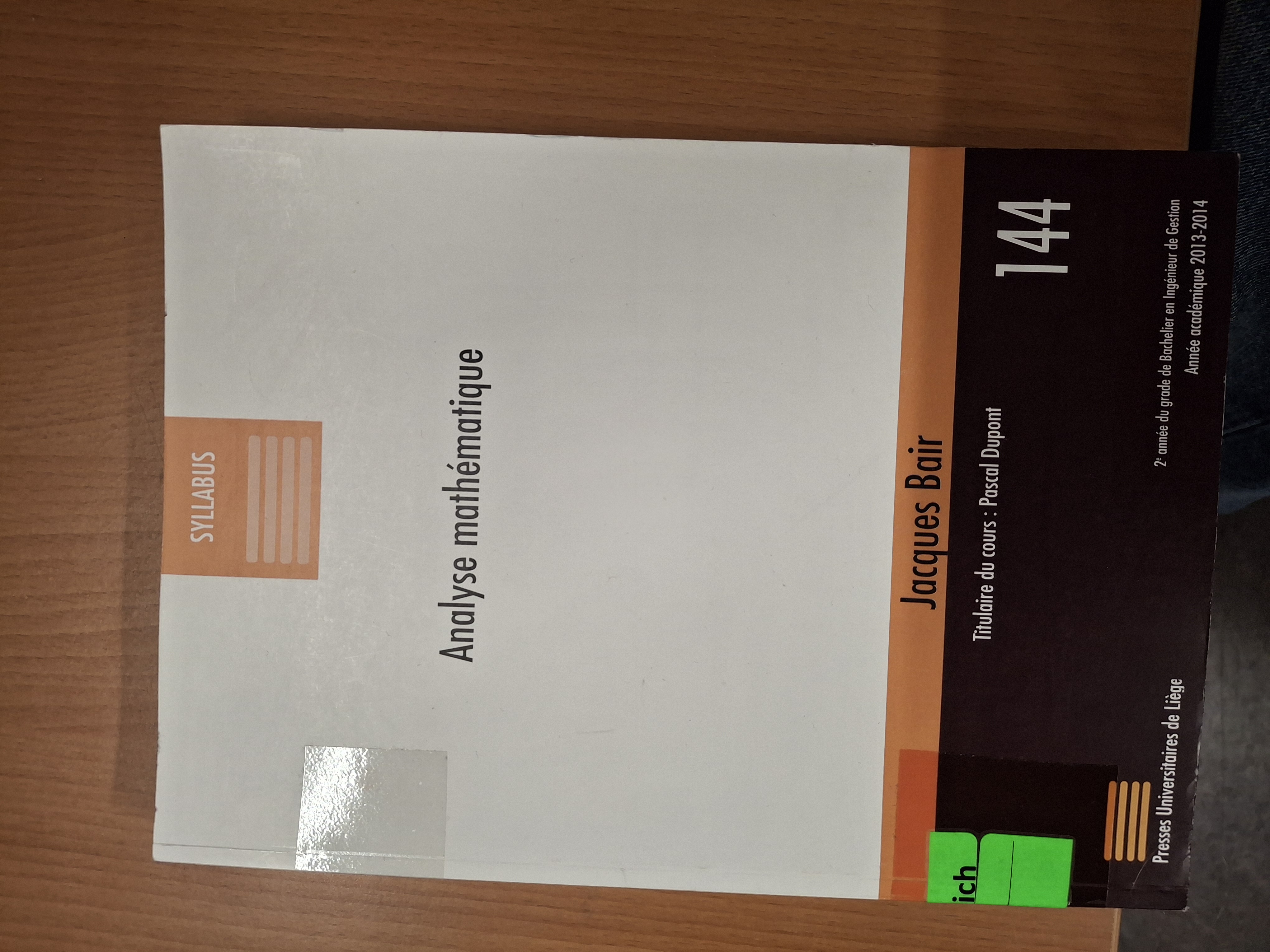 Analyse mathématique