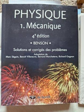 Benson Physique Tome 1: Mécanique