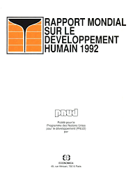 Rapport mondial sur le developpement humain 1992