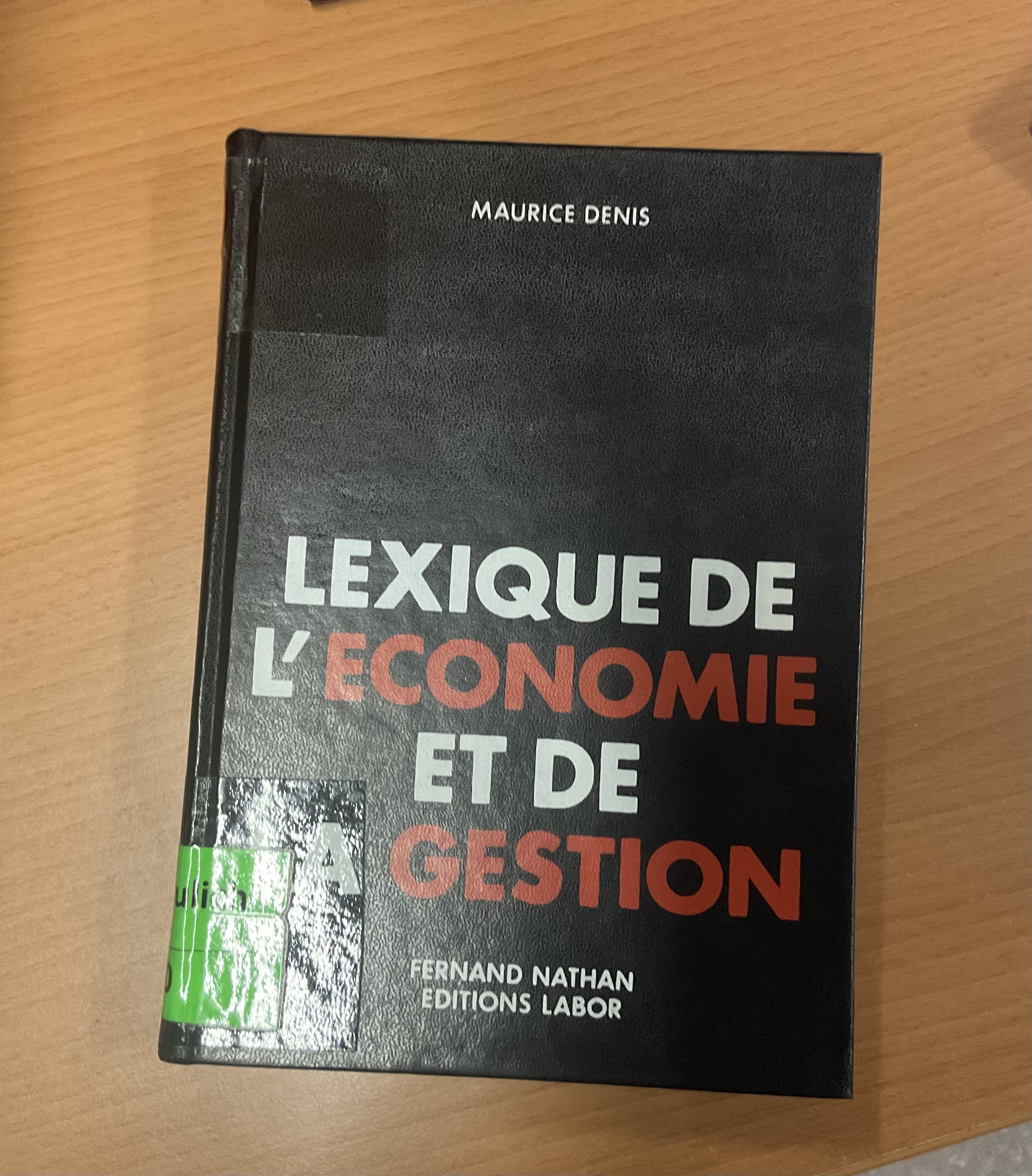 Lexique de l’économie et de la gestion