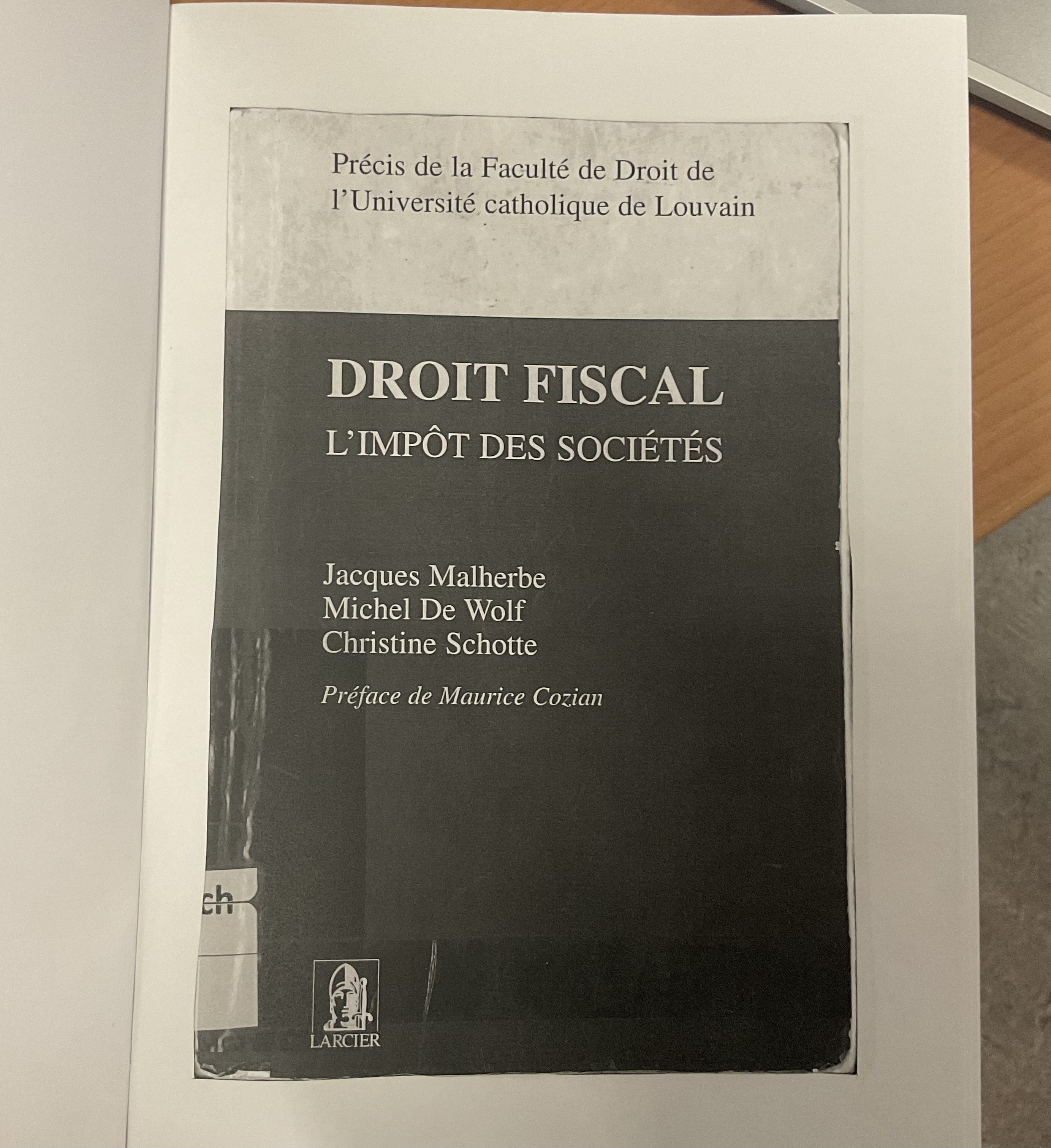 Droit fiscal, l’impôt des sociétés