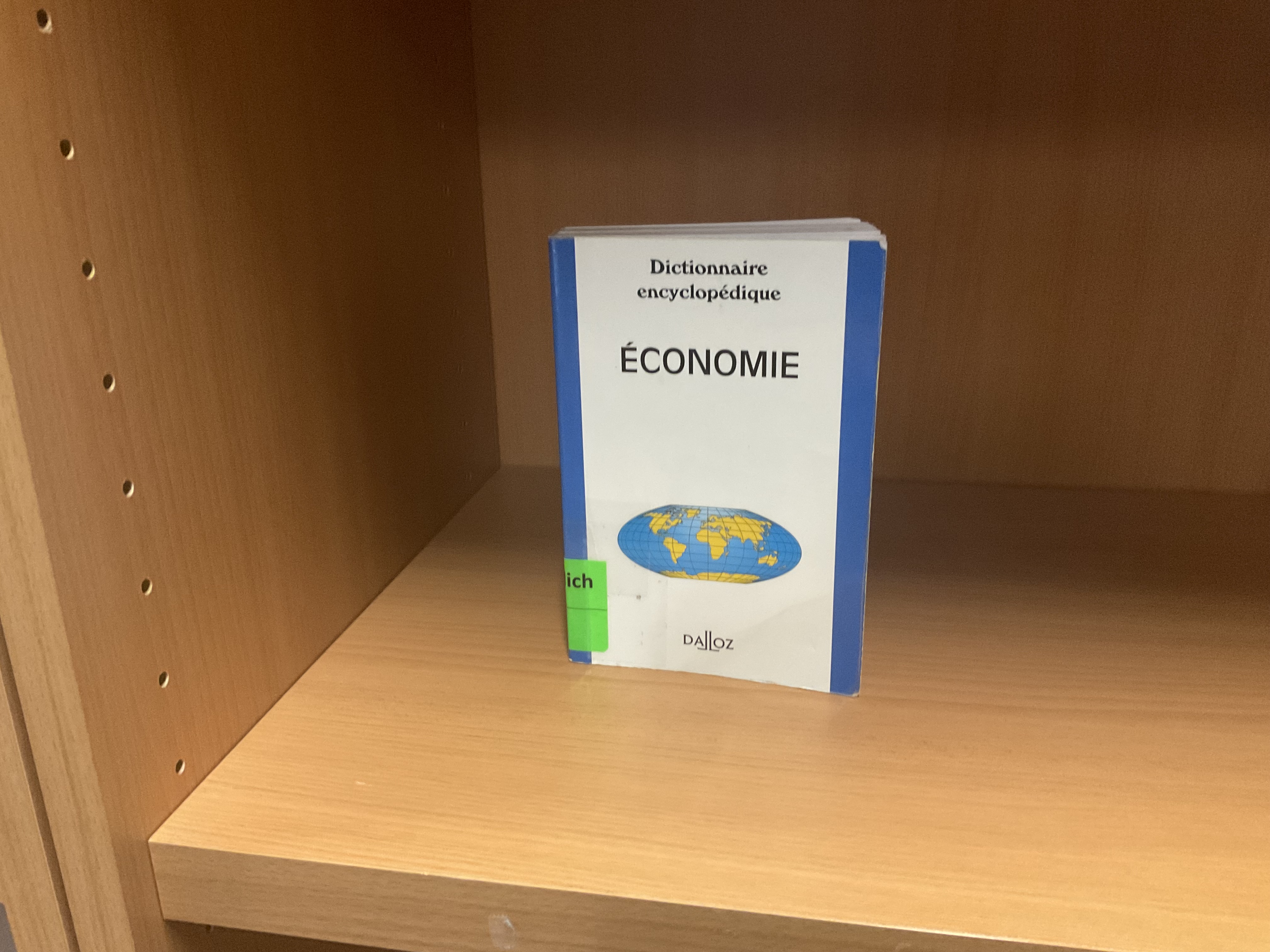 Dictionnaire encyclopédique économie