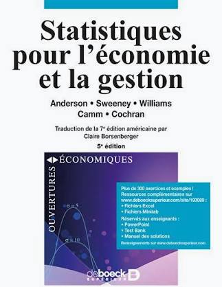 Statistiques pour l'économie et la gestion
